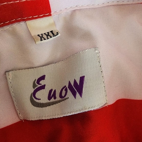 Euow Men's Hawaiian Shirt Short Sleeve Button Down Print Size XXL. - Picture 5 of 6